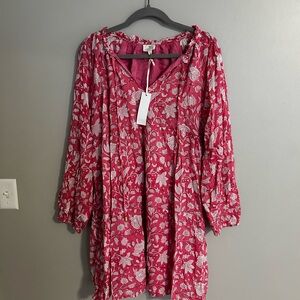 Floral Pink Mini Dress